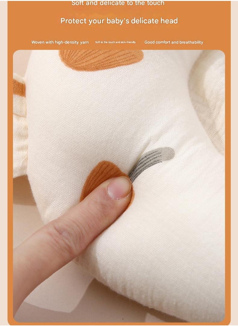 A-class Pure Cotton Baby U-shaped Shaping Pillow Baby Head Shape Anti Deviation Head Correction Sweat Absorption Washable Anti Startle And Soothing Pillow