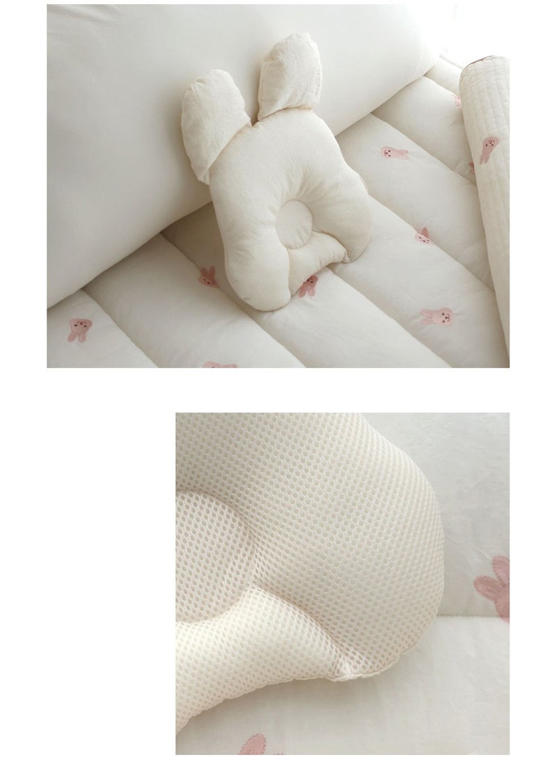 Ins Style Korean Baby Bear Rabbit Pillow Children's Neck Protection Cotton Breathable And Sweat Wicking Baby Four Season Universal Shaping Pillow