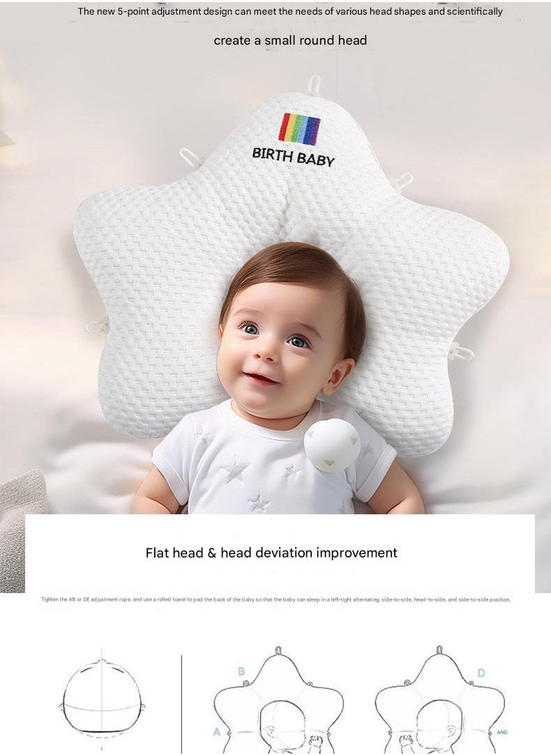 Specially Designed Baby Washable Pillow 0-1 Year old Auxiliary Round Head Artifact Universal Memory Cotton For All Seasons Baby
Shaped Pillow