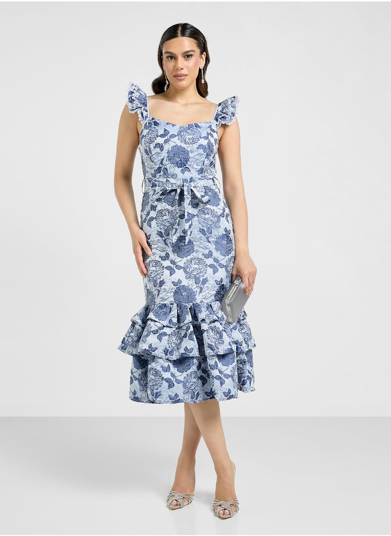 Floral Ruffle Dress