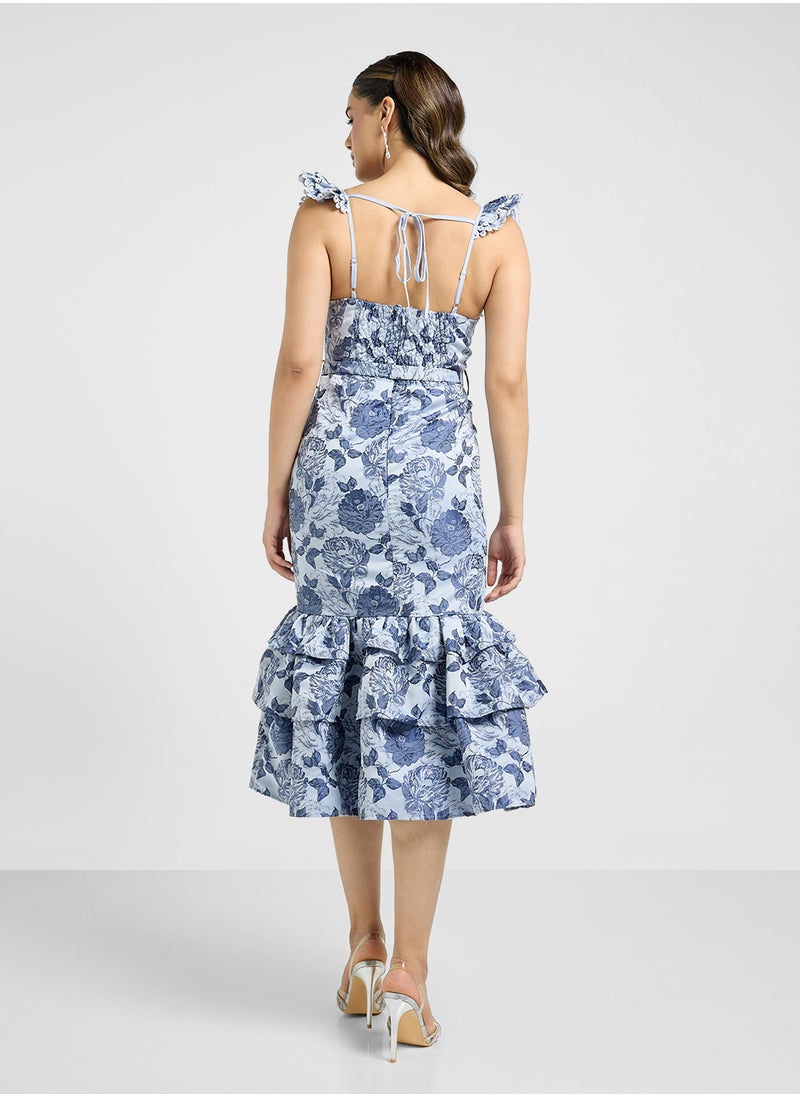 Floral Ruffle Dress