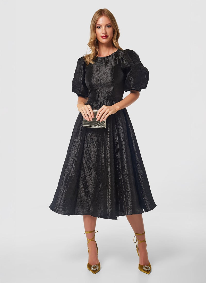 Closet Gold Paneled Skirt Dress