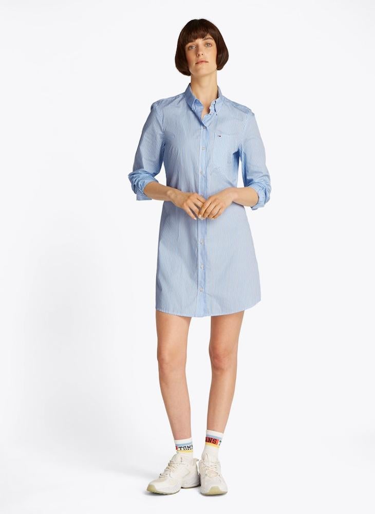 Striped Shirt Dress