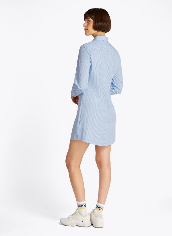 Striped Shirt Dress