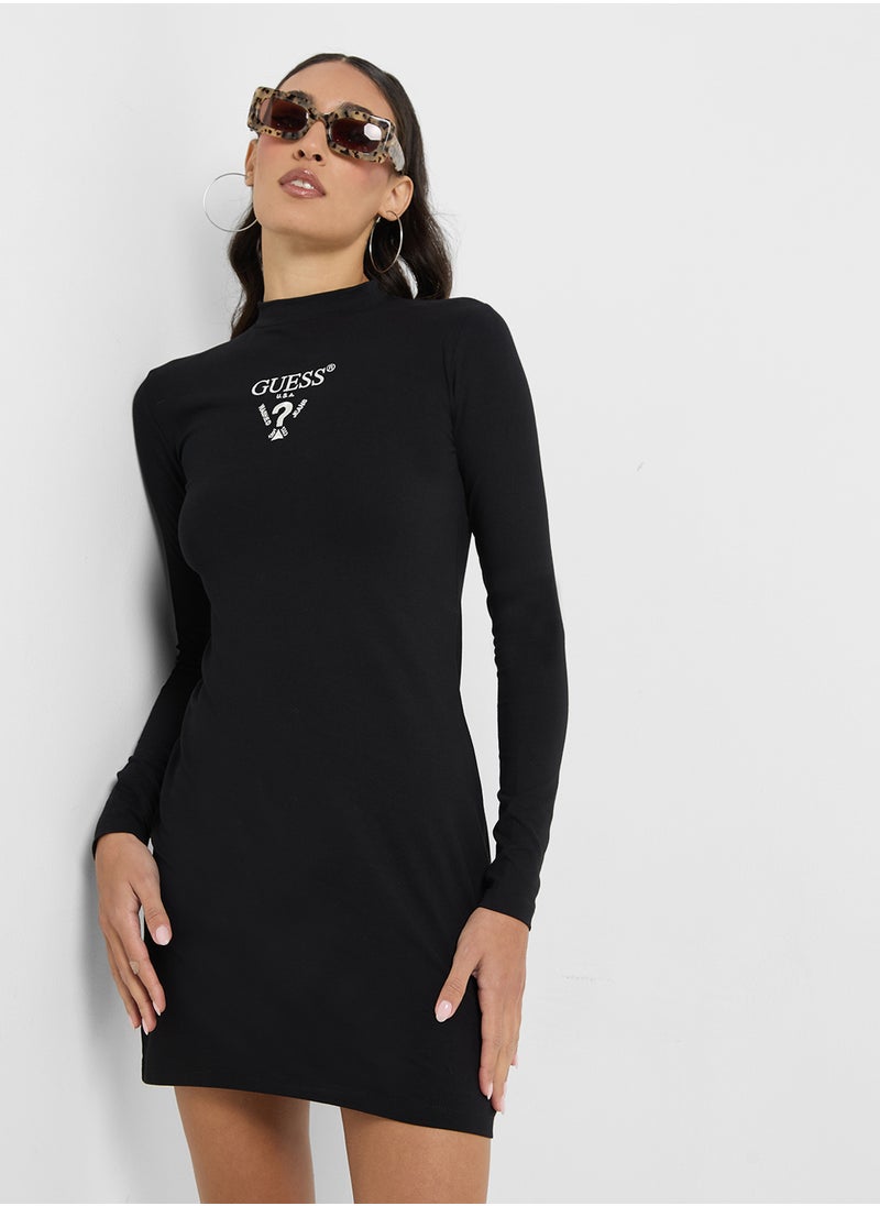 Logo Knitted Dress