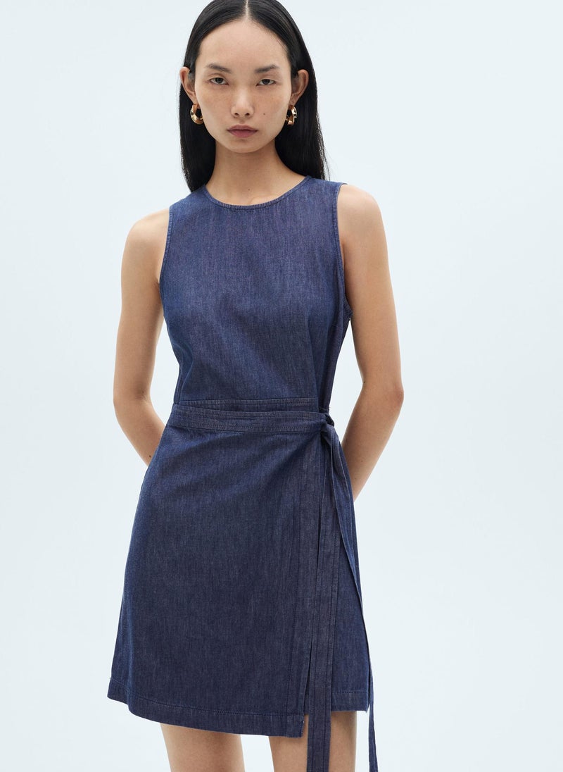 Denim Wrap Dress