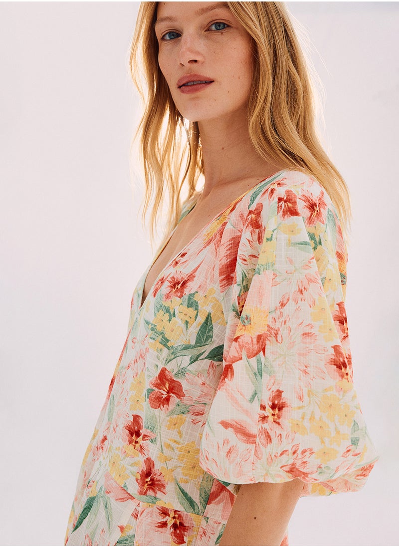 Flared-Skirt Dress