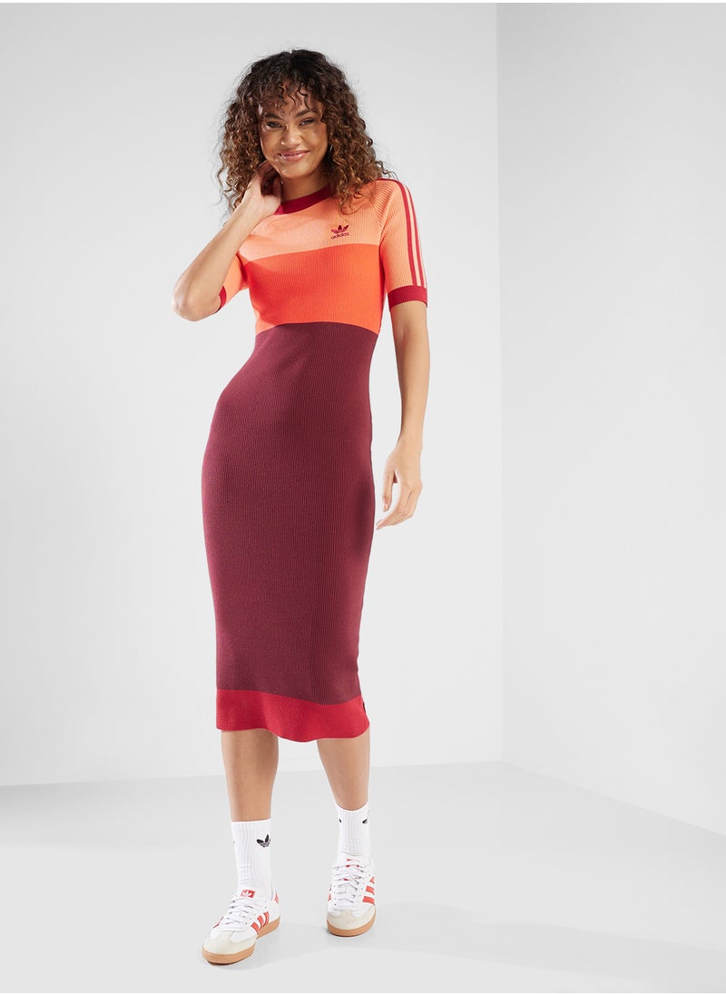 Ribbed Midi Dress