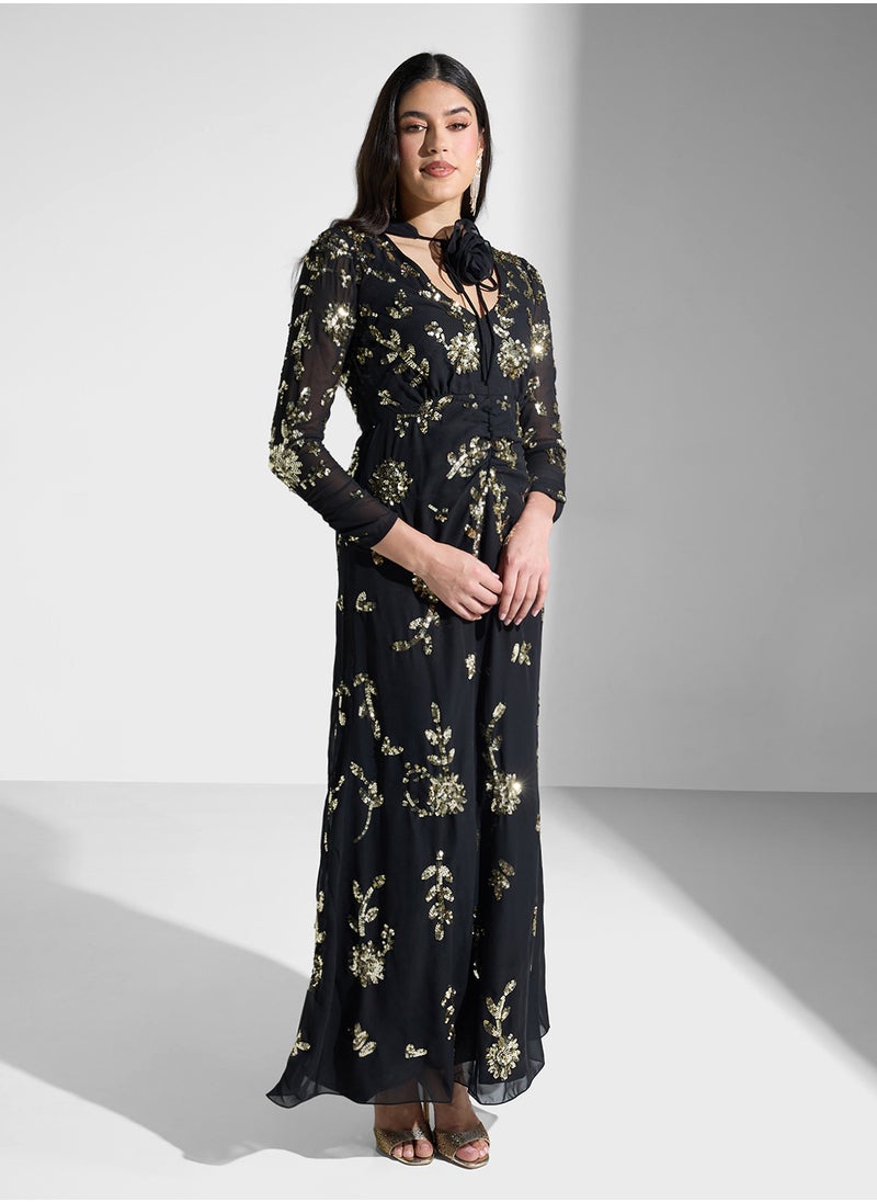 Sequin Embellished Dress