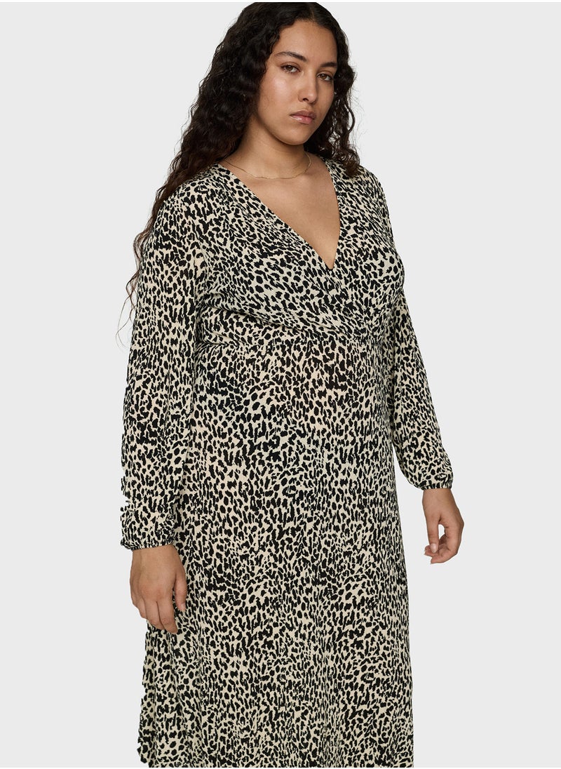 Leopard Print Long Dress