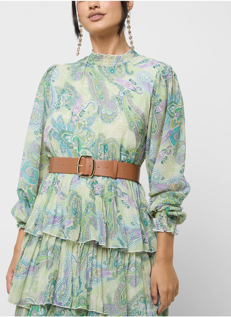 Paisley Tiered Dress