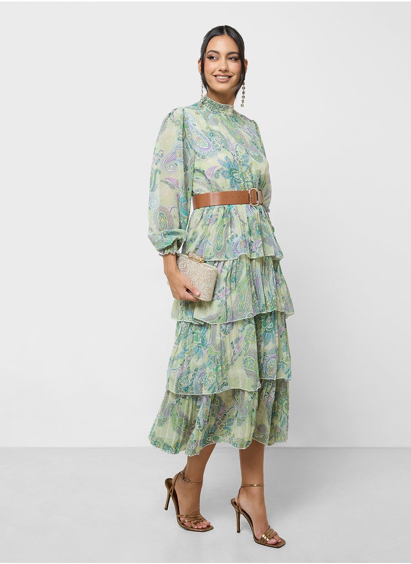 Paisley Tiered Dress
