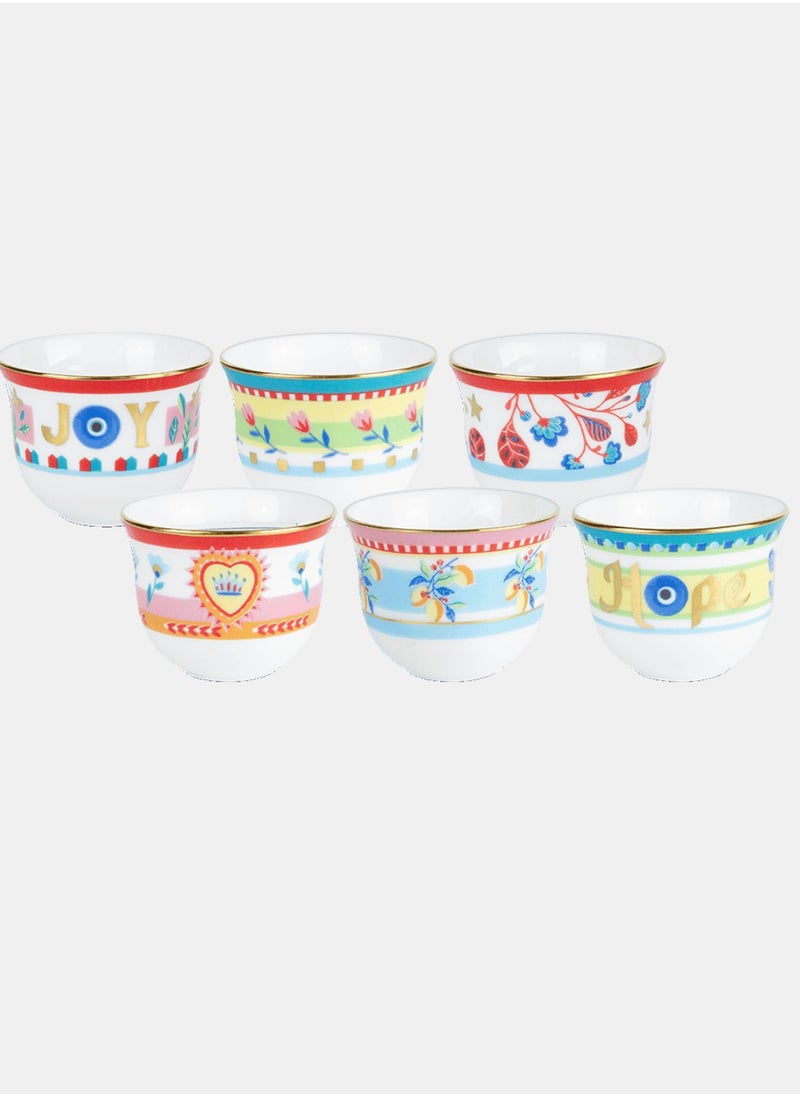 Mamma Mia Set of 6 Arabic Coffee Cups – 6x5 cm