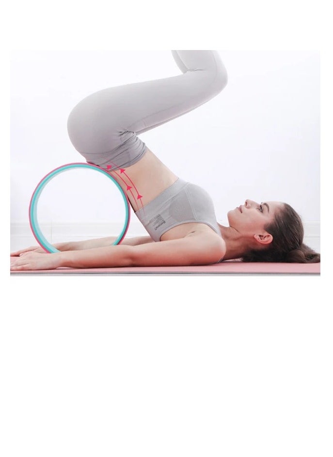 Yoga Wheel, Nonslip Yoga Prop Wheel Strongest & Most Comfortable Yoga Roller for Improving Yoga Poses & Backbends, Stretching, Improving Flexibility