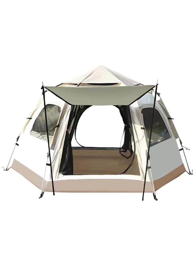 3-Person Instant Pop Up Camping Tent - Large Dome Tent for Family Camping, Waterproof, Easy Setup Tent for Outdoor Adventures, Camping Tent for Hiking and Beach