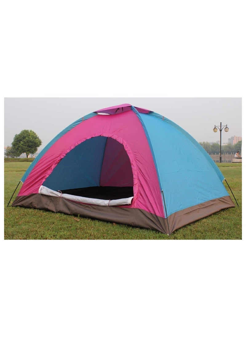 Picnic Camping Portable Waterproof Polyester Tent with Carry Bag (For 6 Persons, 6 X 6.5 X 4 Feet) - Assorted Color, 5 Person & More