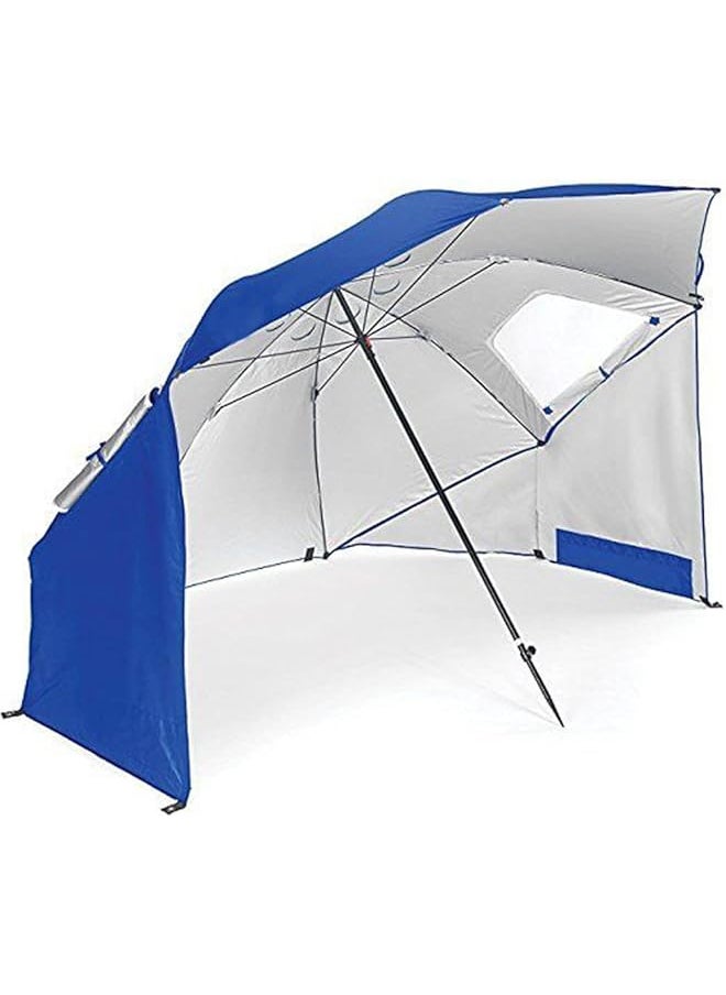 promass Portable Sunshade Beach Tent Umbrella,SPF 50+ Sun and Rain Canopy Umbrella for Sports Events,With Window Umbrella,Blue