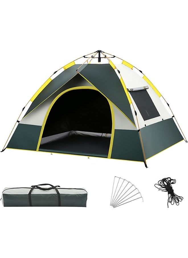 DAYONG Tent for Camping, 3-4 Person Waterproof Instant Tent, Portable Outdoor Tent, Automatic Pop Up Tent with Carry Bag, Dome Tent for Camp, Picnic, Hiking, Beach, Traveling.