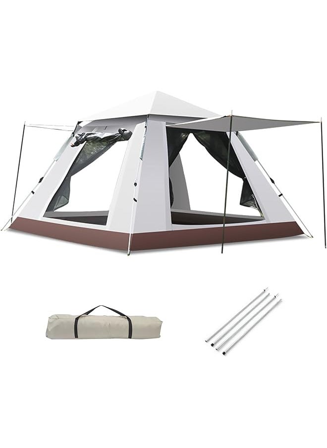 DAYONG Camping Tent, Automatic Pop Up Outdoor Tent, 3-4 Person Tent Instant with Hall Pole and Carry Bag, Portable Waterproof Tent Outdoor For Camping, Hiking, Mountaineering