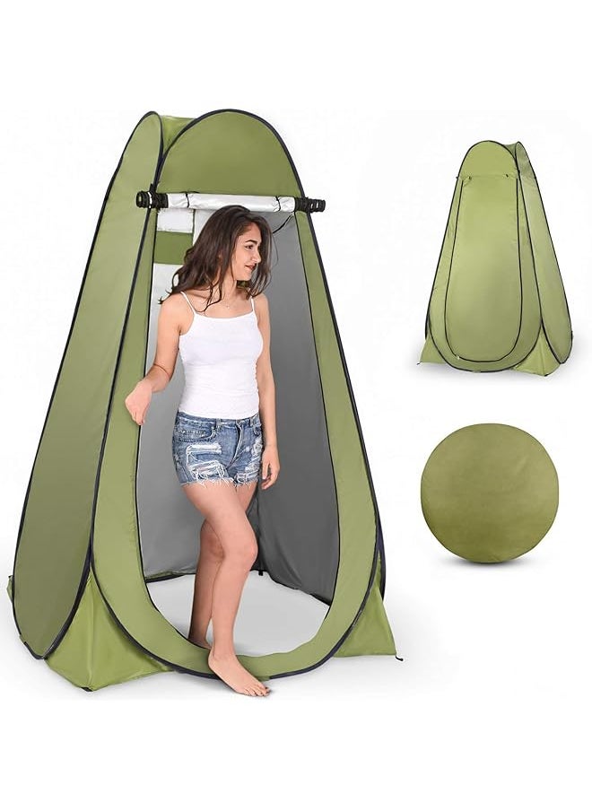 Pop Up Privacy Tent, Instant Portable Outdoor Shower Tent, Camp Toilet, Changing Room, Rain Shelter with Window for Camping and Beach, Easy Set Up, Foldable with Carry Bag