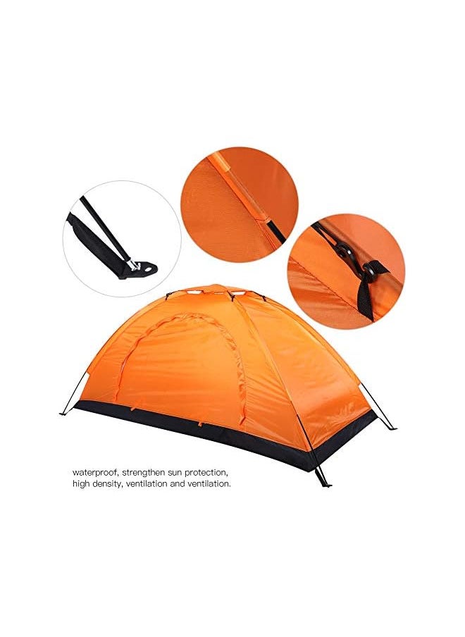 Waterproof Camping Tent, Portable Person Dome Tents Lightweight and Ventilated Easy Pop Up Backpacking Tent for Camping, Fishing, Climbing