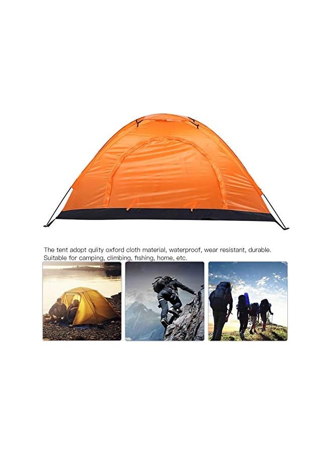 Waterproof Camping Tent, Portable Person Dome Tents Lightweight and Ventilated Easy Pop Up Backpacking Tent for Camping, Fishing, Climbing