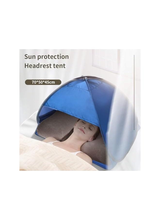 Instant Sun Shelter, Portable Shade Canopy with Mobile Phone Stand PopUp Beach Tent Quick Deploy Sunshade Compact Beach Shelter Mini Sun Shade for Personal Sun Protection Windproof and Sand-Proof