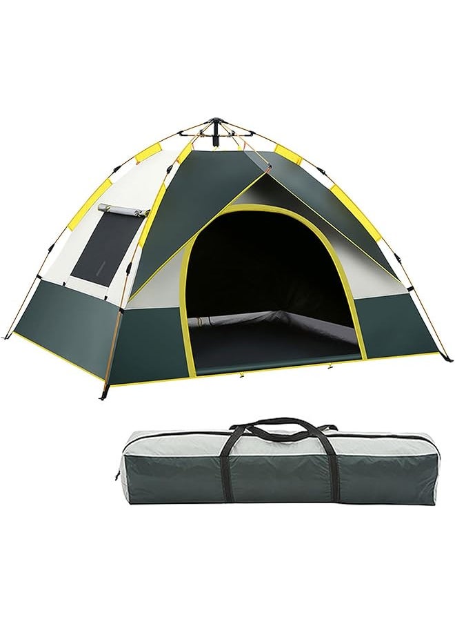 EROREX Camping Tent, (2-4 Person) Lightweight Waterproof Camping Hiking Tent, Automatic Camp Tent Ou r, Easy Setup, Pop up Tent Desert Camping for Family & Friends, with Removable Rainfly and Carry Bag