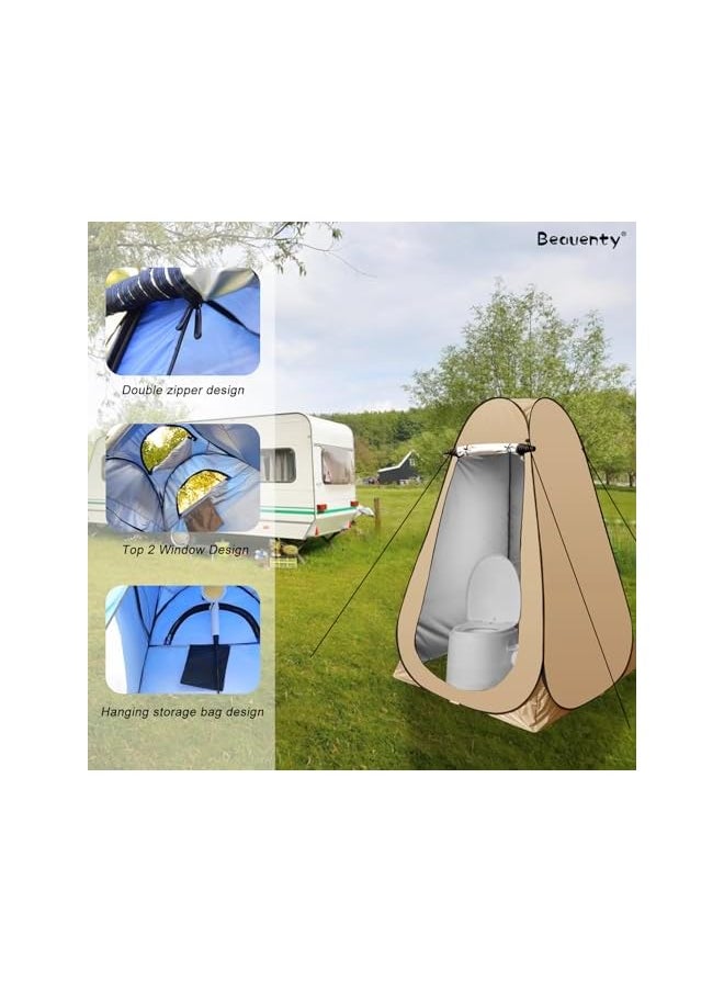 Outdoor Changing Clothes Tent, Pop Up Toilet Tent, Portable Shower with Carry Bag Privacy Shelter for Beach Camping Outdoor