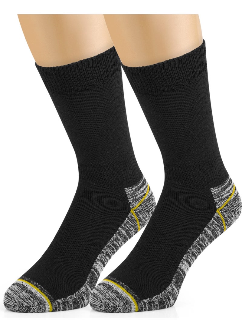 3 Pairs of Men's Durable, Protective and Heel Toe Thick Worker Socks