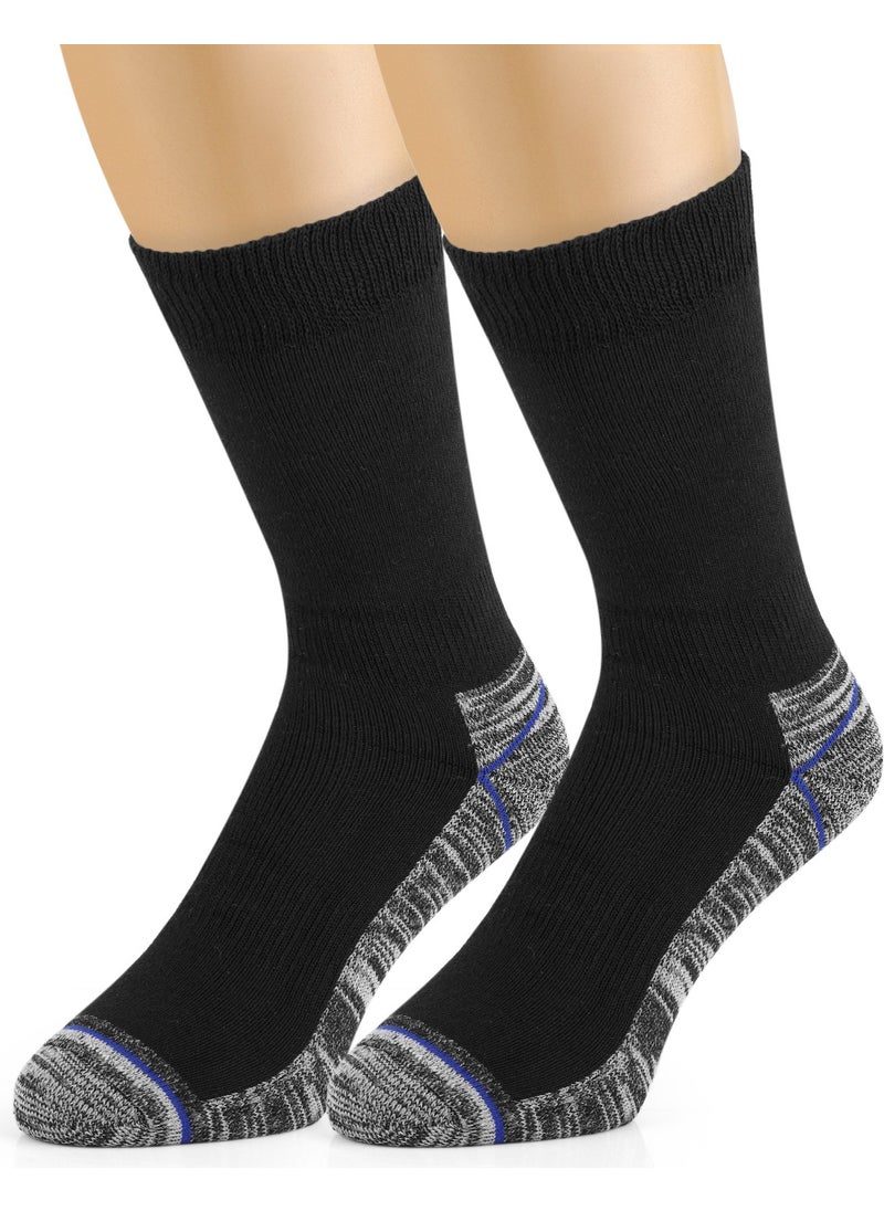 3 Pairs of Men's Durable, Protective and Heel Toe Thick Worker Socks
