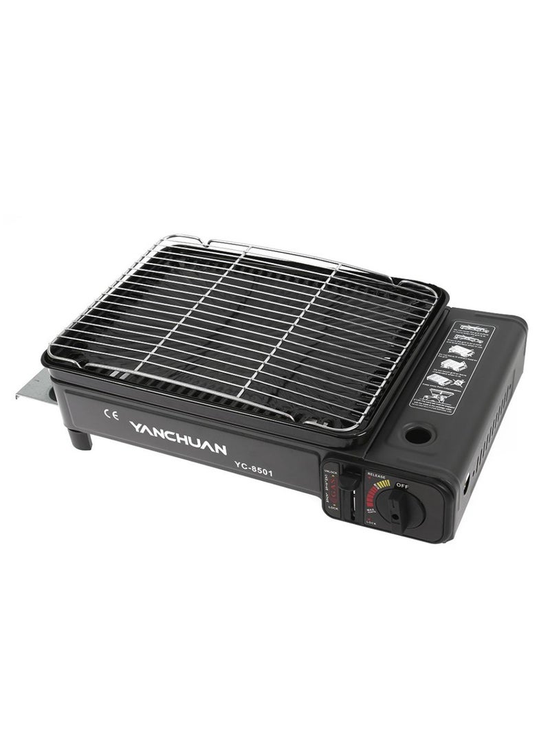 Gas Grill Butane Grill Stove Portable Camping Grill Gas Stove Portable Butane Gas Stove With Grilling Net, Baking Sheet, Carry Case For Camping Traveling Outdoor And Cooking Camping Stove