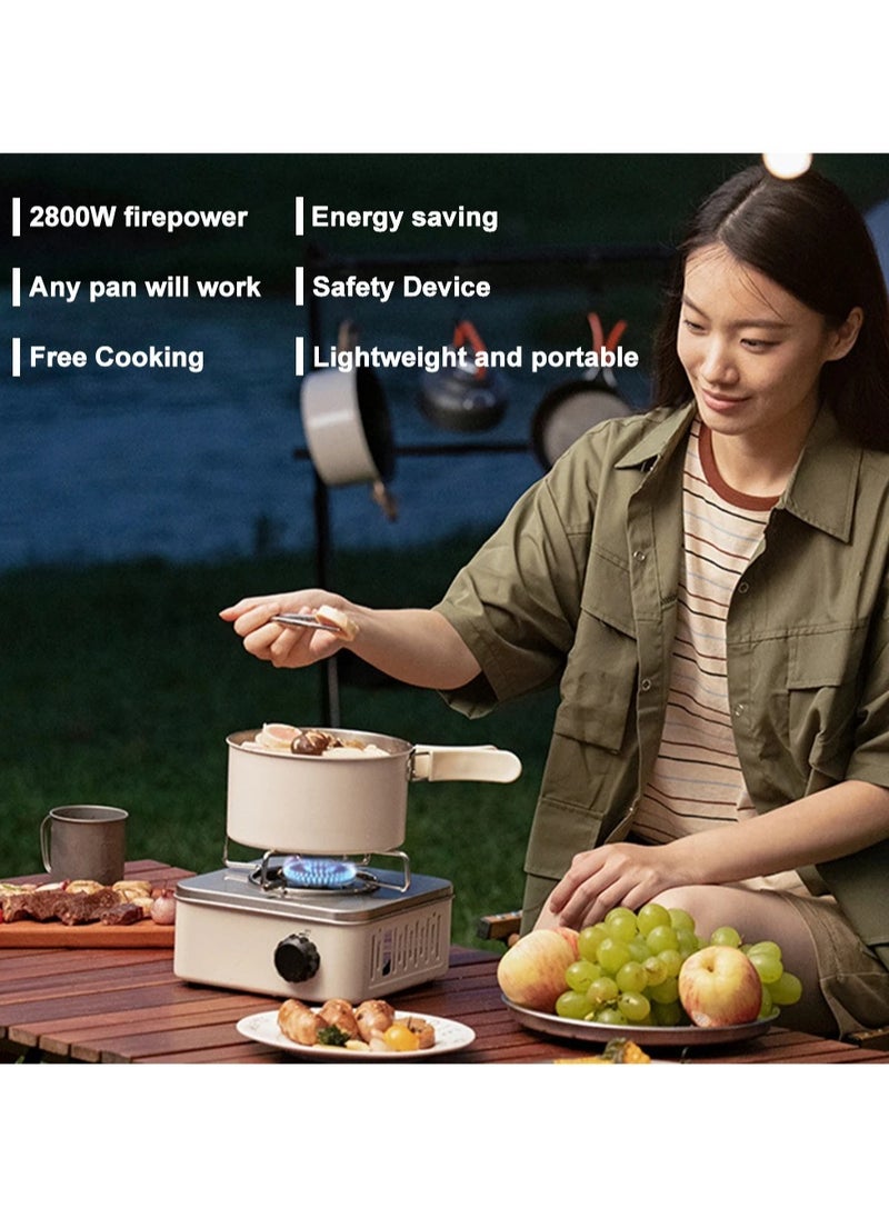 Outdoor Camping Stove Portable Lightweight Portable 2500w High Power Portable Gas Stove with Storage Box for Indoor Kitchen