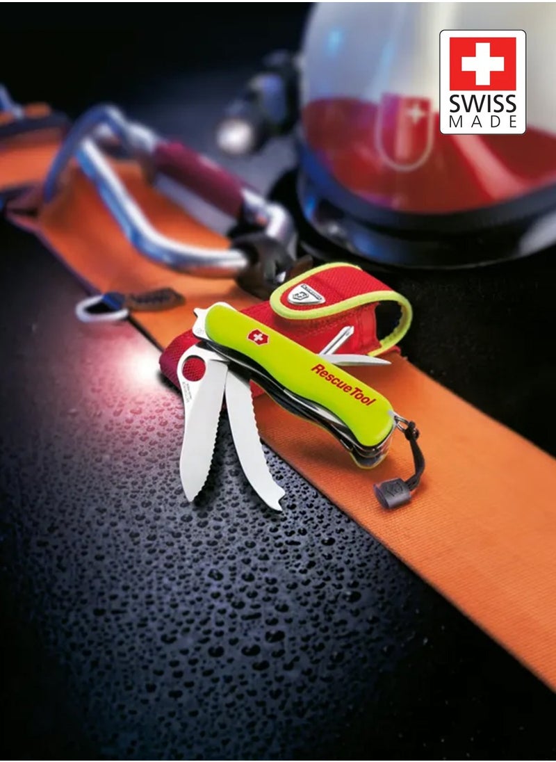 Rescue Tool Swiss Army Knife With Shatterproof Glass Saw