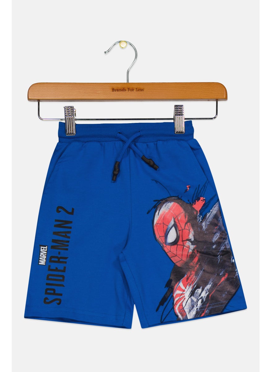 Toddlers Boy Spider-Man 2 Shorts, Royal Blue Combo