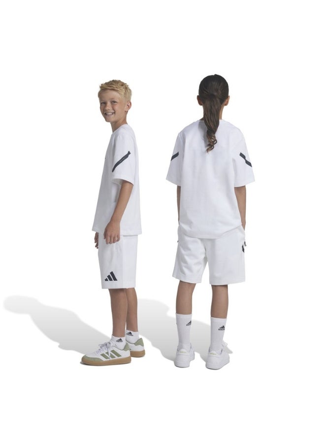 adidas J Zne Shorts White Training Shorts 7-8Y