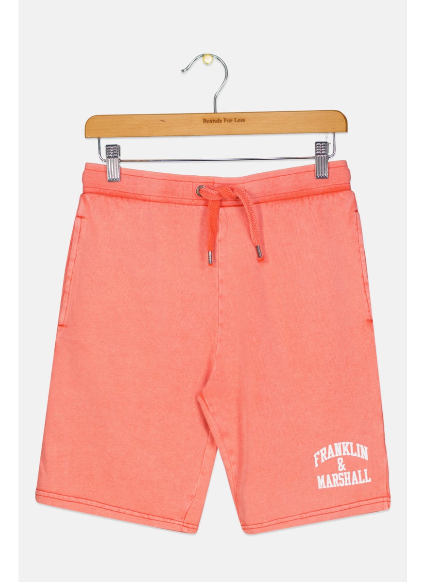 Kids Boy Brand Logo Basic Short, Pink