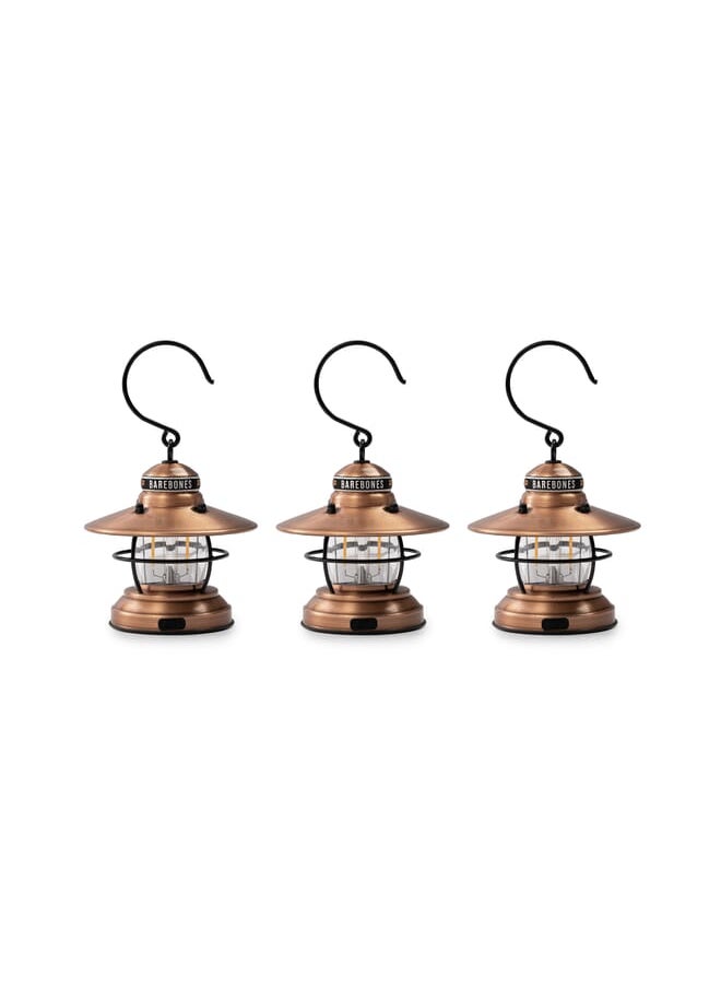 Edison Mini Lantern (Copper) 3 Pack