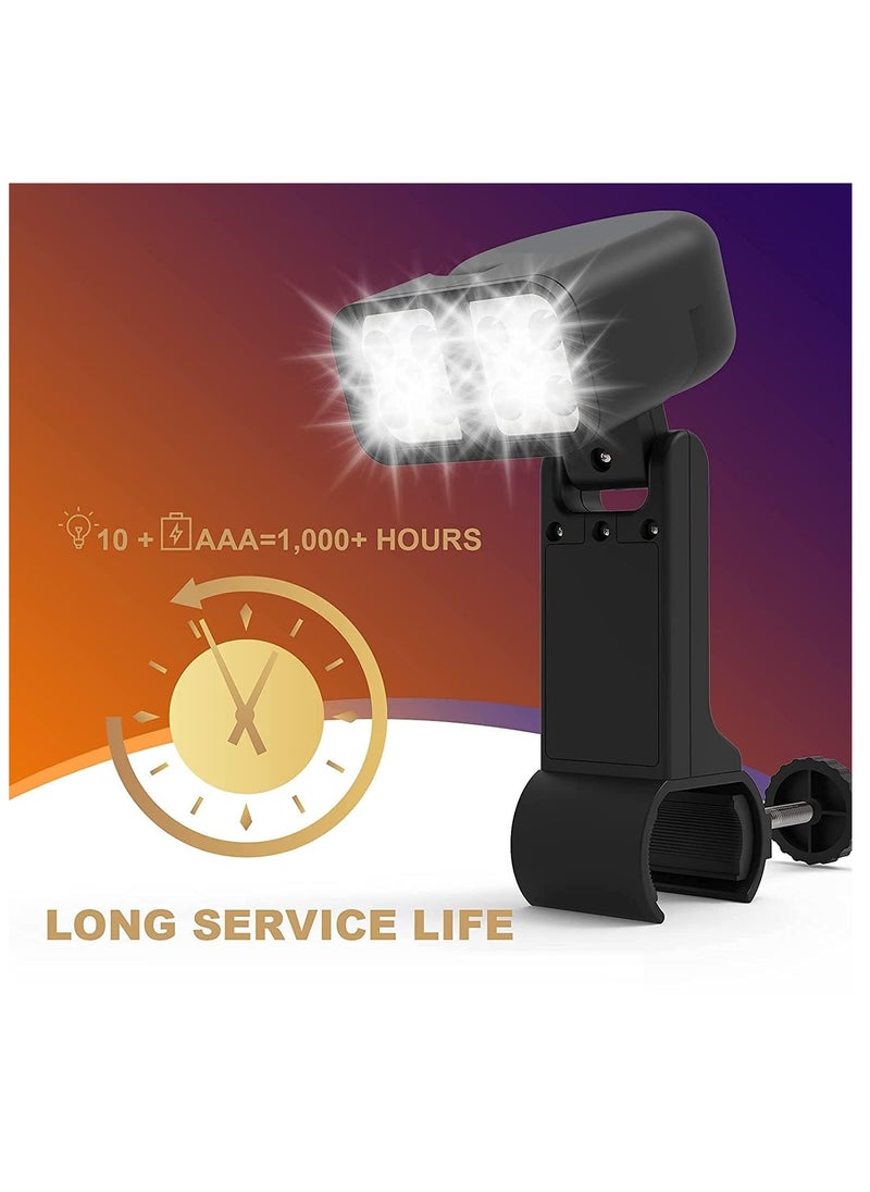 Grill Light For Bbq, Gifts For Men Father, 180° Durable Flexible Barbecue Light For Night Outdoor, 10 Super Bright Led Lamps Grill Lighting Accessories For Grill Handle, Not Included Battery