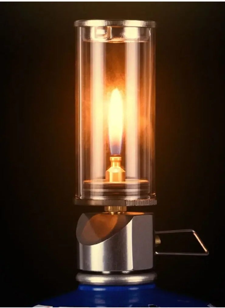 Dreamlike Candlelight Lamp Tent Lighting Equipment Camping Lamp Windproof Gas Candle Lamp Outdoor Camping Lights A