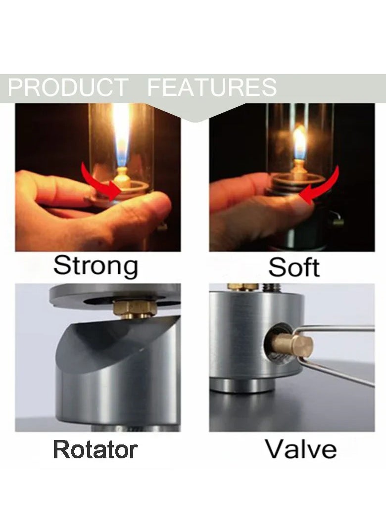 Dreamlike Candlelight Lamp Tent Lighting Equipment Camping Lamp Windproof Gas Candle Lamp Outdoor Camping Lights A