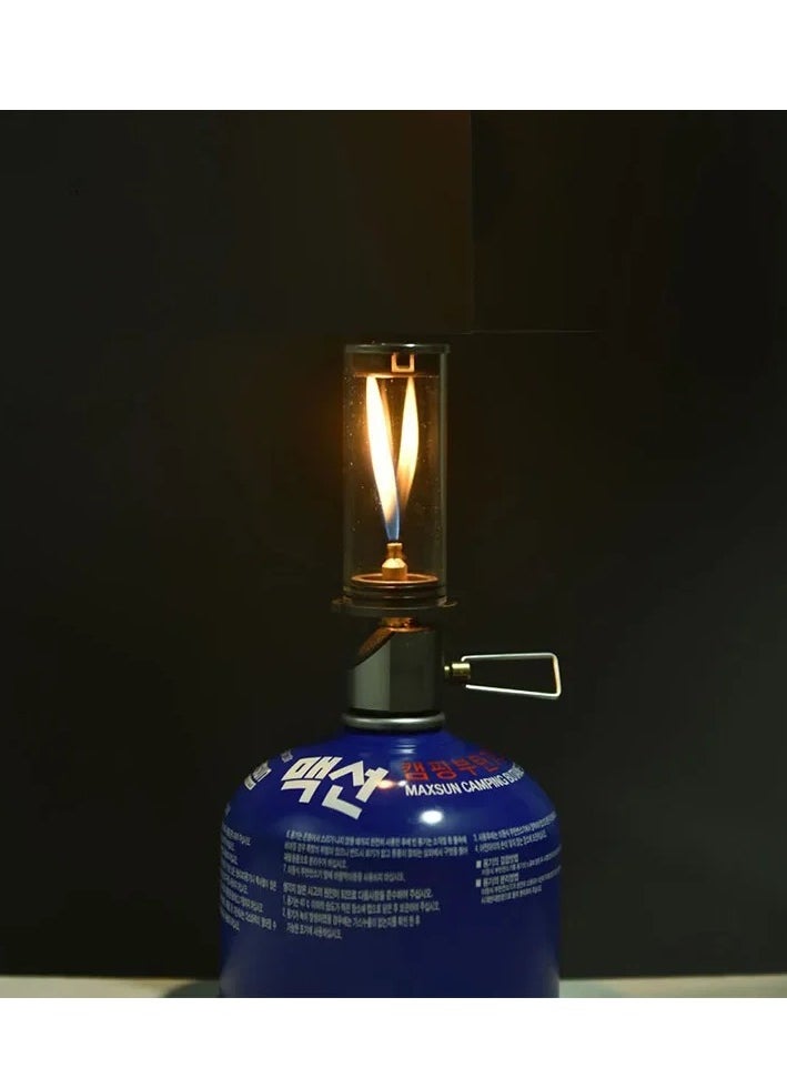 Dreamlike Candlelight Lamp Tent Lighting Equipment Camping Lamp Windproof Gas Candle Lamp Outdoor Camping Lights A