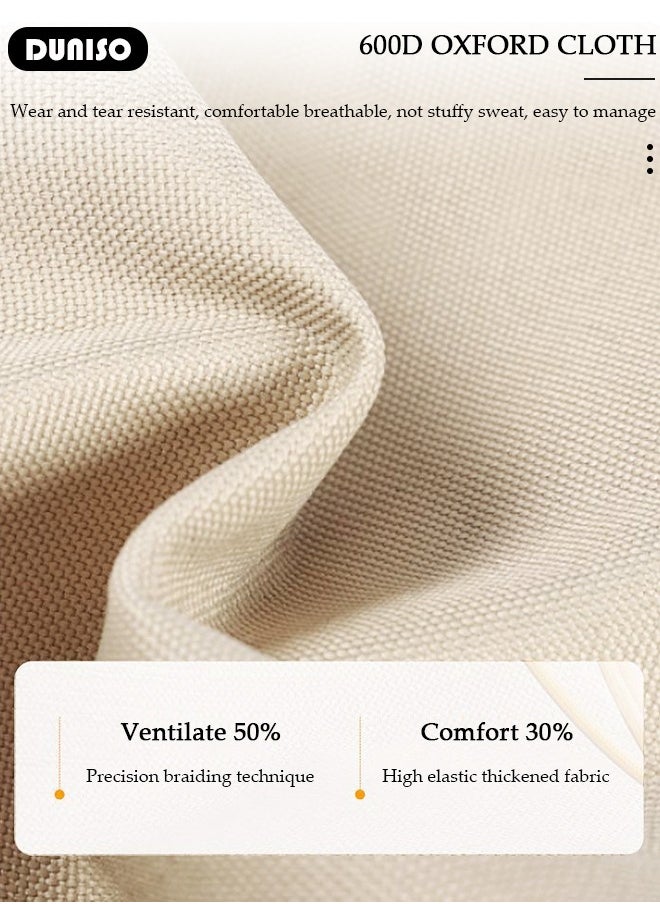 Folding Camping Chair with Removable Footrest and Adjustable Backrest for Adults, Portable and Lightweight Reclining Lounge Chairs with Pillow, Outdoor Camping Chair with Cup Holder and Side Pocket for Fishing, Picnic, BBQ, Hiking Travel, Beach