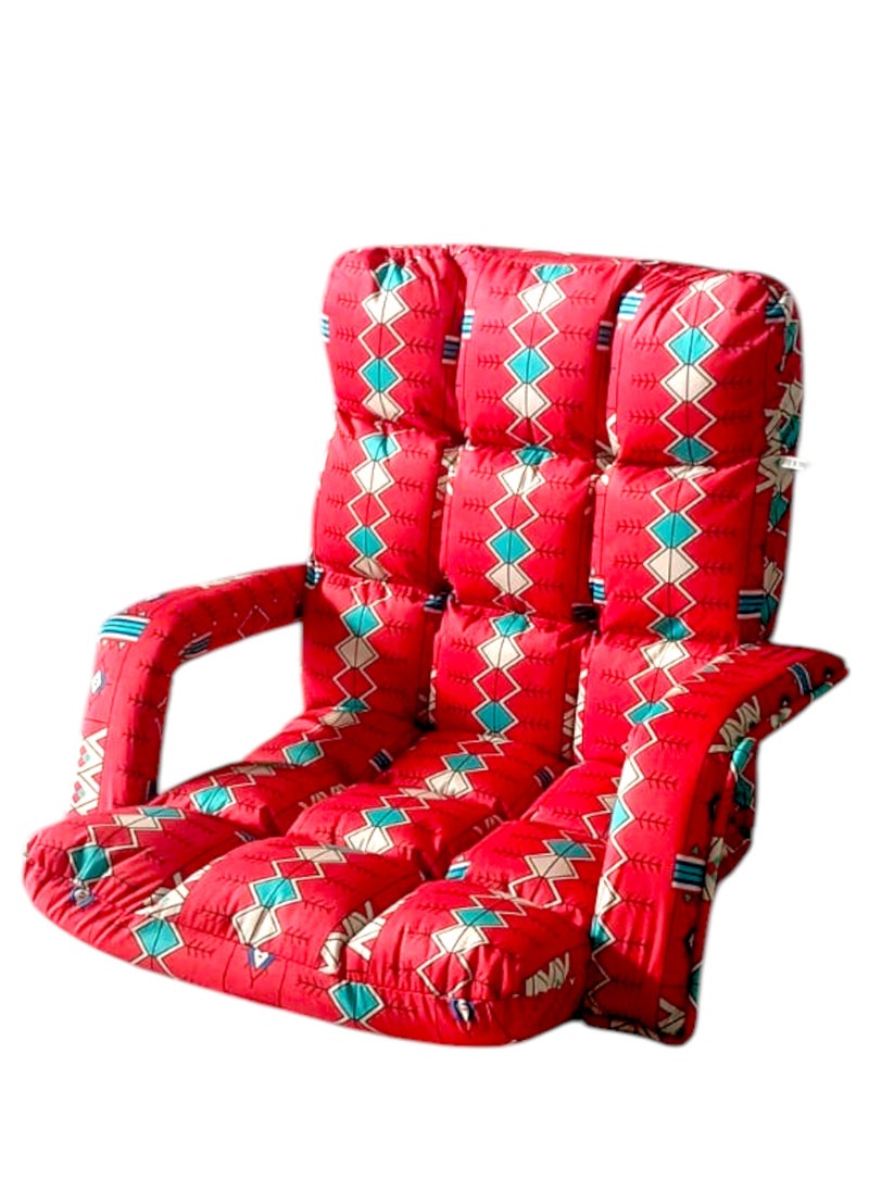 Camping Chair Hand Support, Sand Desert Floor Sitting Chair, Lazy Chair Adjustable Angles Padded Back Support, Arabic Majlis Chair, Fold Flat For Meditation, Yoga Chair, Reading, Tv Watching, Gaming