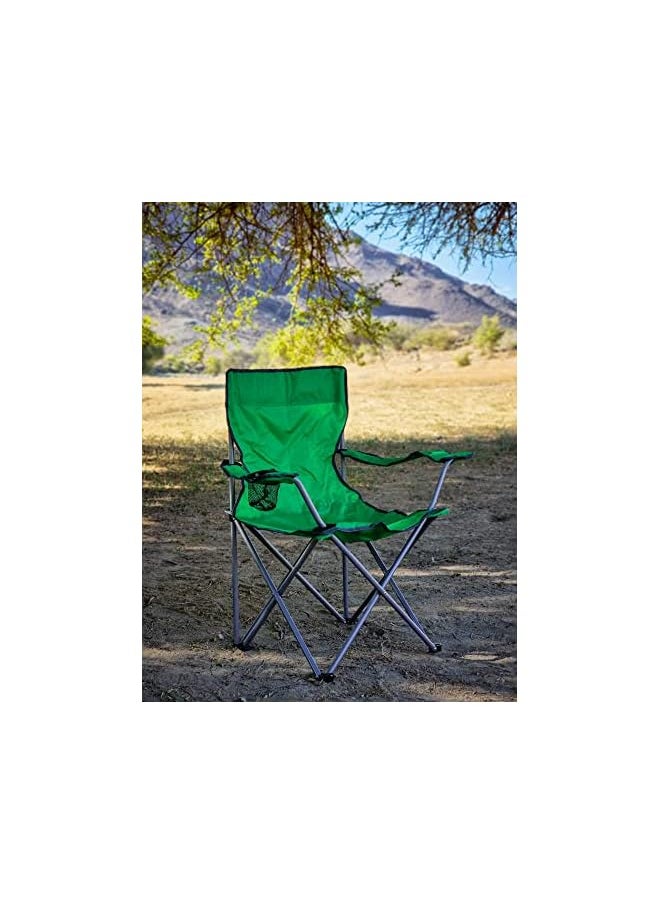 Folding Camping Chair Fabric Metal Frame 2730023, Medium