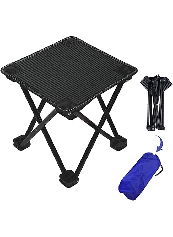 promass Mini Portable Folding Stool, Outdoor Folding Chair for Camping, Fishing, Travel, Hiking, Garden, Beach, Quickly-Fold Chair Oxford Cloth with Carry Bag, One Size