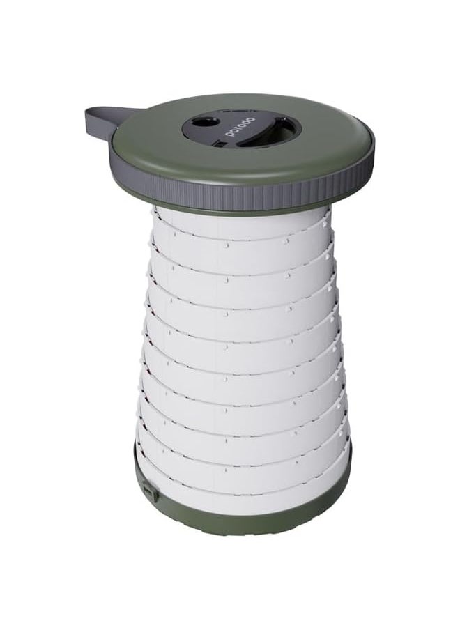 Camping Telescopic Led (White/Yellow) Stool - Green
