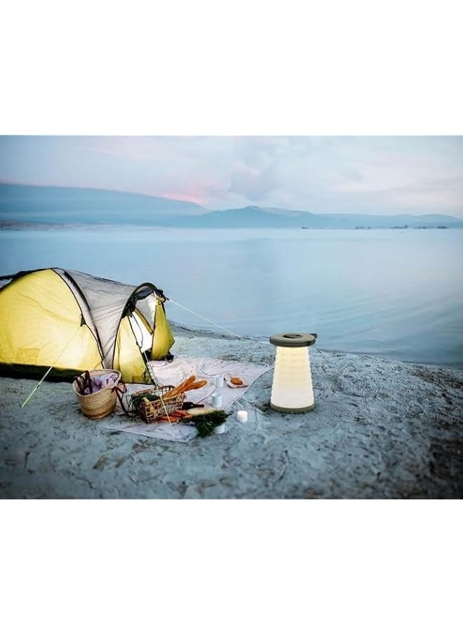 Camping Telescopic Led (White/Yellow) Stool - Green