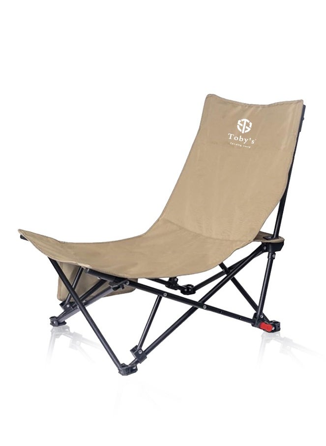 Toby's Camping Chair-09 Portable Heavy Duty Chaise Longue Folded Chair for Sports Patio Outdoor Picnic Fishing