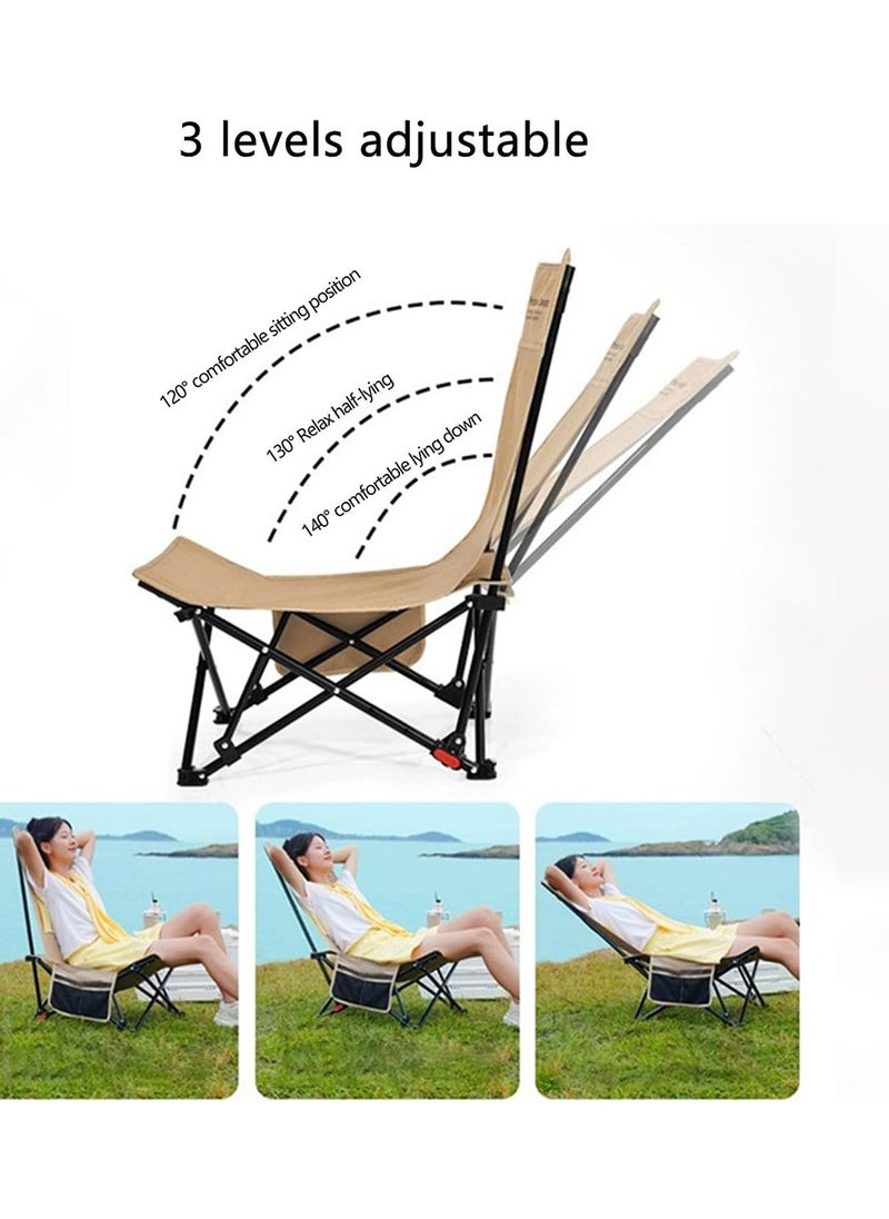 Toby's Camping Chair-09 Portable Heavy Duty Chaise Longue Folded Chair for Sports Patio Outdoor Picnic Fishing